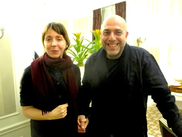 Paolo Virzì with Anne-Katrin Titze at the St. Regis: "For me, Donald Sutherland is many things. He is Casanova and the wonderful English professor in Animal House ..."